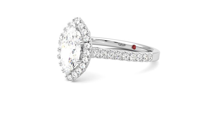 Taylor & Hart Allure Marquise Engagement Ring 360 degree image 24