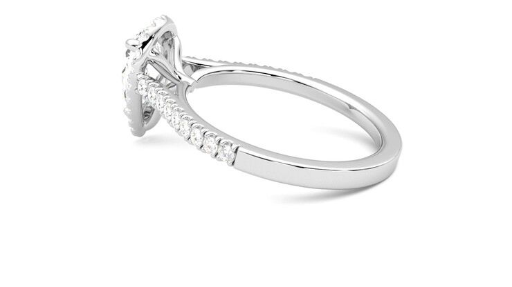 Taylor & Hart Allure Pear Engagement Ring 360 degree image 18