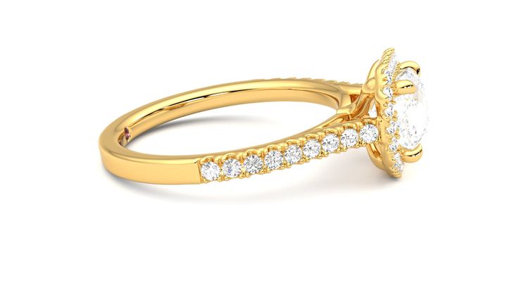Taylor & Hart Allure Asscher Engagement Ring 360 degree image 9