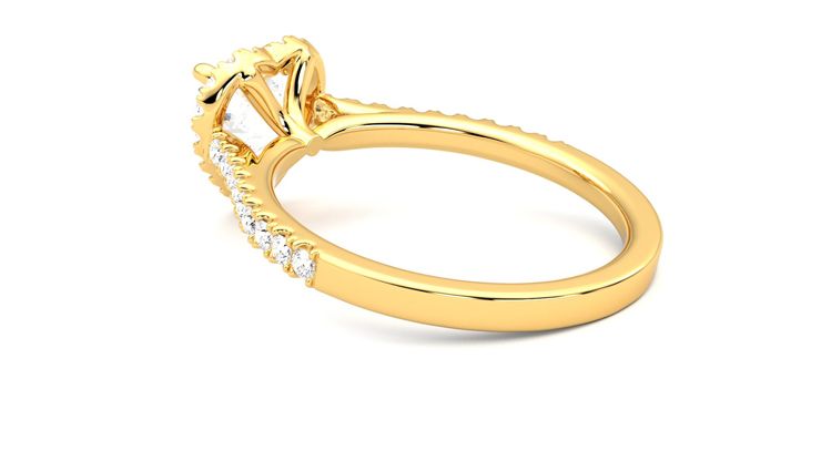 Taylor & Hart Allure Heart Engagement Ring 360 degree image 18