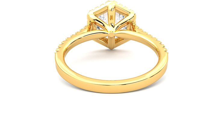 Taylor & Hart Allure Hexagonal Engagement Ring 360 degree image 15