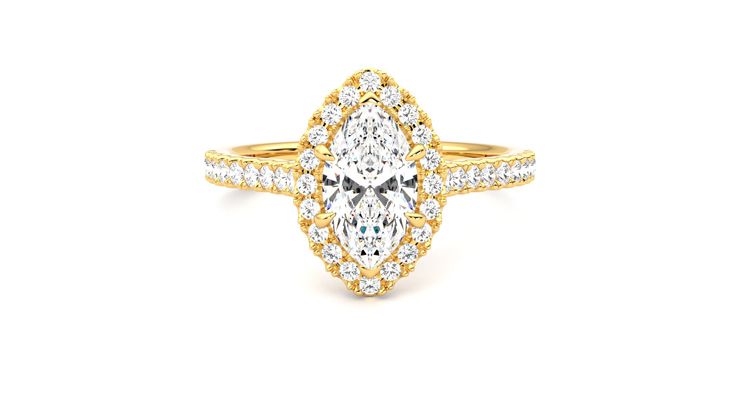Taylor & Hart Allure Marquise Engagement Ring 360 degree image 0