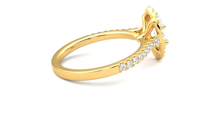 Taylor & Hart Allure Marquise Engagement Ring 360 degree image 11