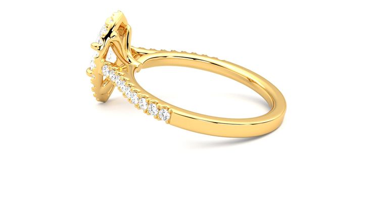 Taylor & Hart Allure Marquise Engagement Ring 360 degree image 19