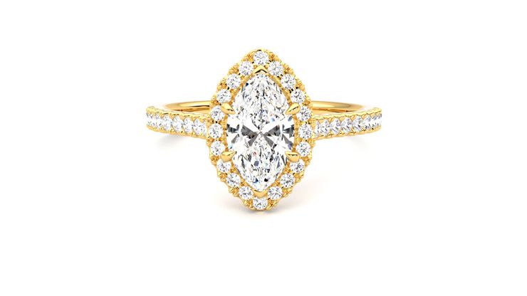 Taylor & Hart Allure Marquise Engagement Ring 360 degree image 29
