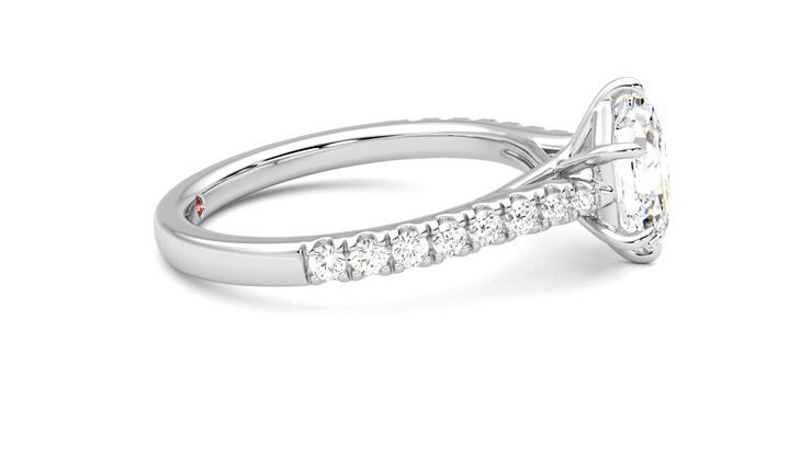 Taylor & Hart Aurora Hexagonal Engagement Ring 360 degree image 9