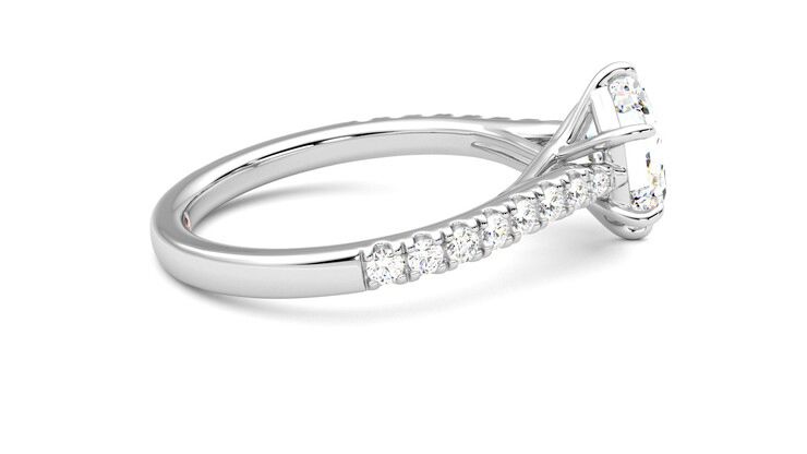 Taylor & Hart Aurora Hexagonal Engagement Ring 360 degree image 10