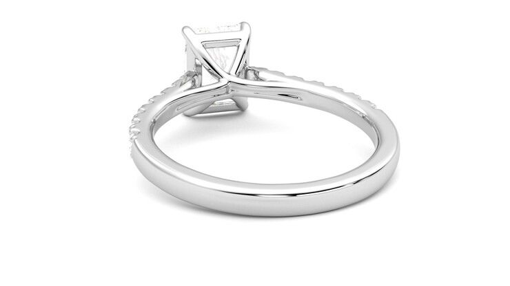 Taylor & Hart Aurora Radiant Engagement Ring 360 degree image 16