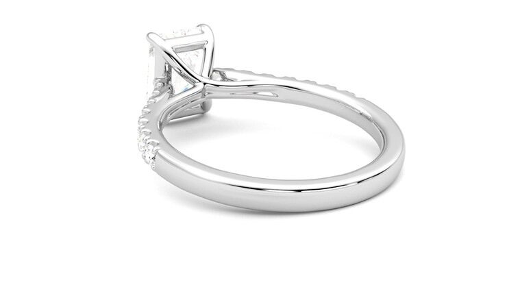 Taylor & Hart Aurora Radiant Engagement Ring 360 degree image 17
