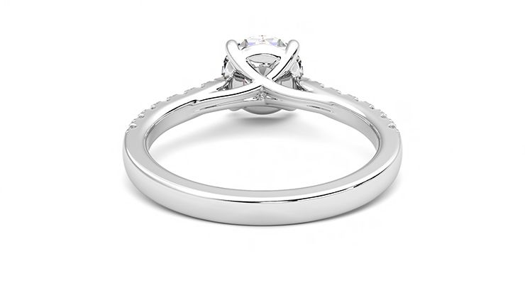 Taylor & Hart Aurora Round Engagement Ring 360 degree image 15