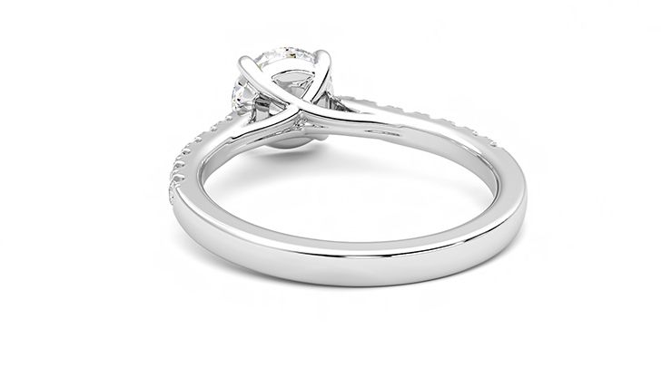 Taylor & Hart Aurora Round Engagement Ring 360 degree image 16
