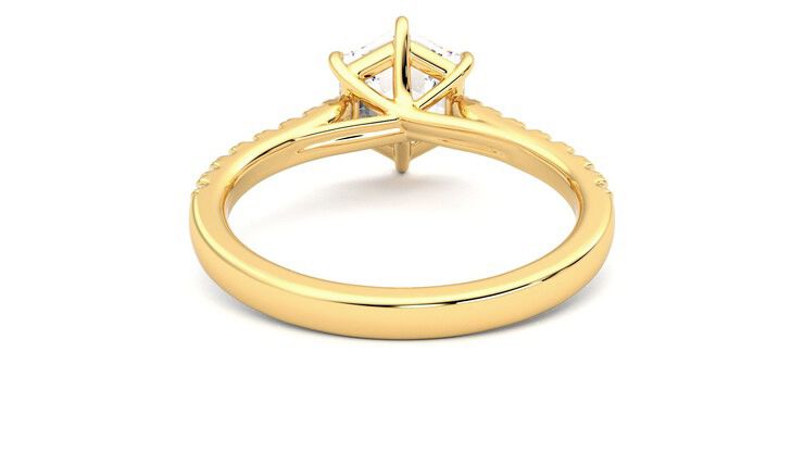 Taylor & Hart Aurora Hexagonal Engagement Ring 360 degree image 15