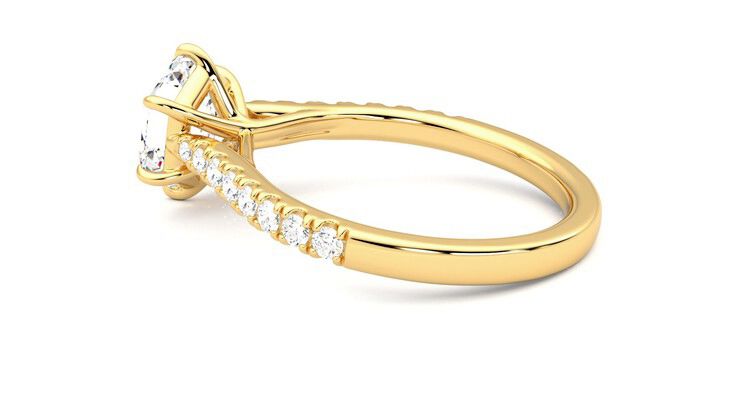 Taylor & Hart Aurora Hexagonal Engagement Ring 360 degree image 19