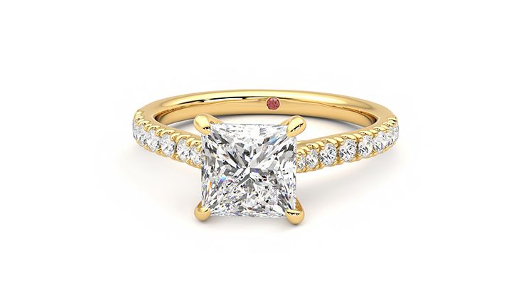 Taylor & Hart Aurora Princess Engagement Ring 360 degree image 28