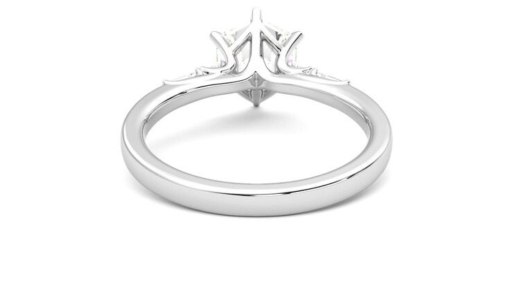 Taylor & Hart Carrara Hexagonal Engagement Ring 360 degree image 15