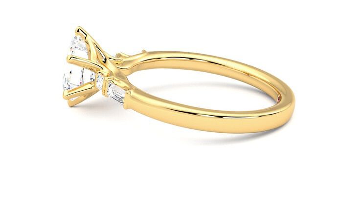 Taylor & Hart Carrara Hexagonal Engagement Ring 360 degree image 20