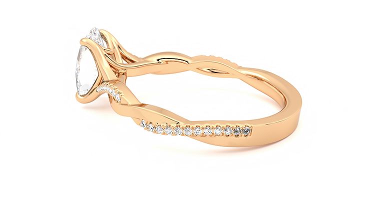 Taylor & Hart Cassia Oval Engagement Ring 360 degree image 19