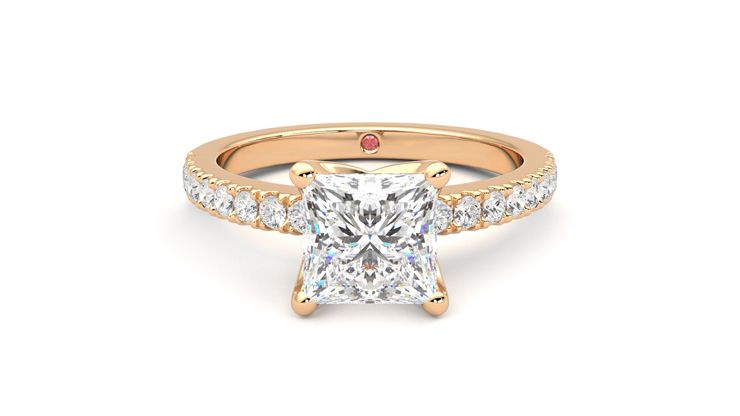 Taylor & Hart Constellation Princess Engagement Ring 360 degree image 0