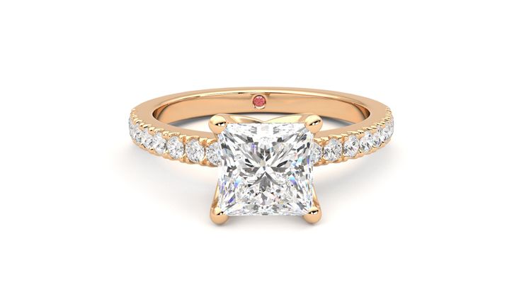 Taylor & Hart Constellation Princess Engagement Ring 360 degree image 1