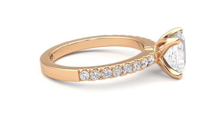 Taylor & Hart Constellation Princess Engagement Ring 360 degree image 9