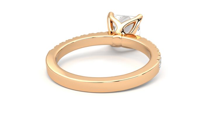 Taylor & Hart Constellation Princess Engagement Ring 360 degree image 14