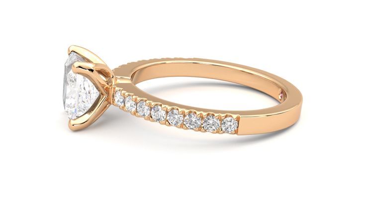 Taylor & Hart Constellation Princess Engagement Ring 360 degree image 21