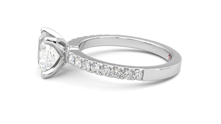 Taylor & Hart Constellation Princess Engagement Ring 360 degree image 21