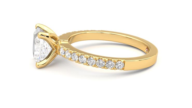 Taylor & Hart Constellation Princess Engagement Ring 360 degree image 21