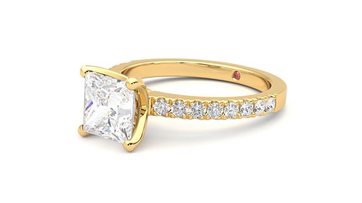 Taylor & Hart Constellation Princess Engagement Ring 360 degree image 24