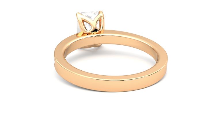 Taylor & Hart Cosmic Emerald Engagement Ring 360 degree image 16