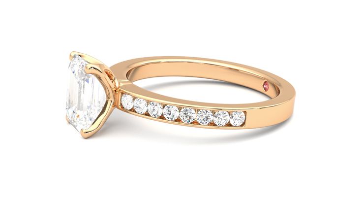 Taylor & Hart Cosmic Emerald Engagement Ring 360 degree image 22