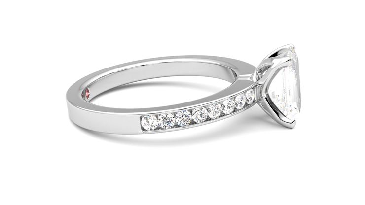 Taylor & Hart Cosmic Emerald Engagement Ring 360 degree image 9