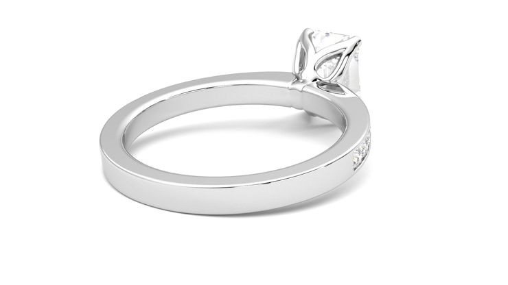 Taylor & Hart Cosmic Emerald Engagement Ring 360 degree image 13
