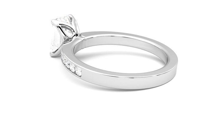 Taylor & Hart Cosmic Emerald Engagement Ring 360 degree image 18