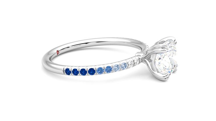 Taylor & Hart Damson Cushion Engagement Ring 360 degree image 8