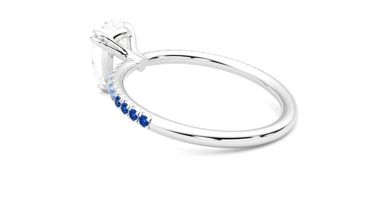 Taylor & Hart Damson Pear Engagement Ring 360 degree image 18