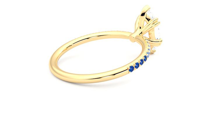 Taylor & Hart Damson Marquise Engagement Ring 360 degree image 12