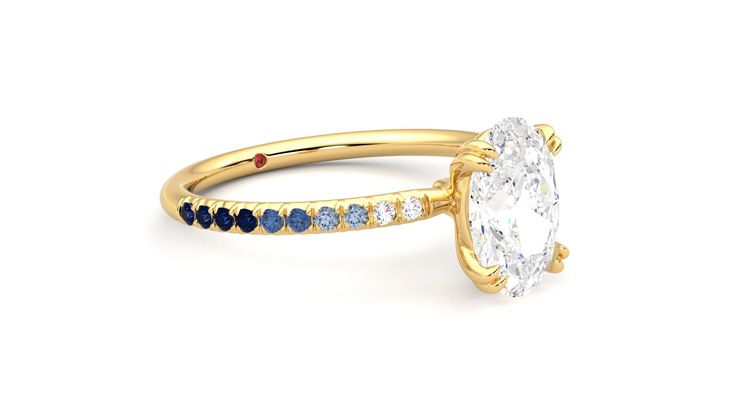 Taylor & Hart Damson Oval Engagement Ring 360 degree image 6