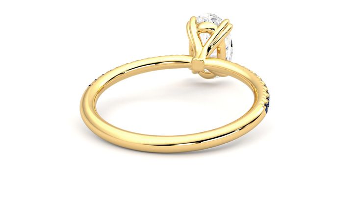 Taylor & Hart Damson Oval Engagement Ring 360 degree image 14