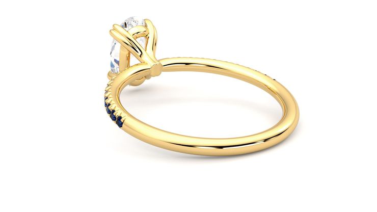 Taylor & Hart Damson Oval Engagement Ring 360 degree image 17
