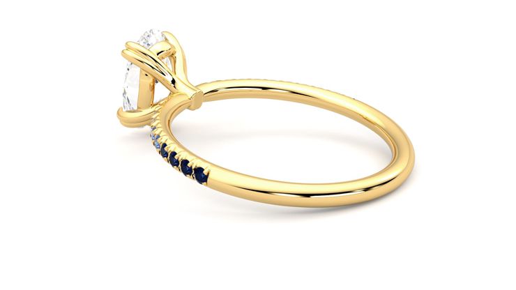 Taylor & Hart Damson Oval Engagement Ring 360 degree image 18