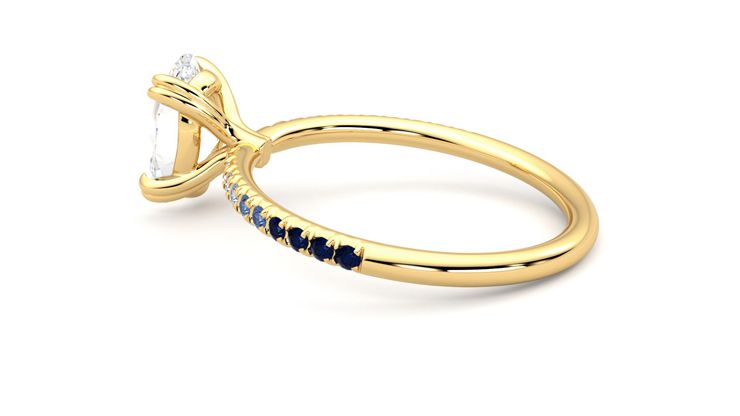 Taylor & Hart Damson Oval Engagement Ring 360 degree image 19