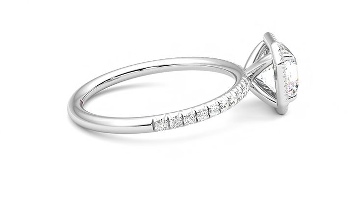 Taylor & Hart Dawn Asscher Engagement Ring 360 degree image 10