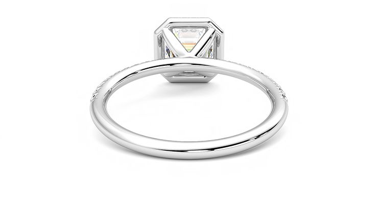 Taylor & Hart Dawn Asscher Engagement Ring 360 degree image 15