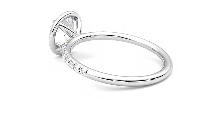 Taylor & Hart Dawn Round Engagement Ring 360 degree image 18
