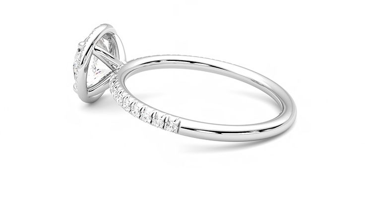 Taylor & Hart Dawn Round Engagement Ring 360 degree image 19