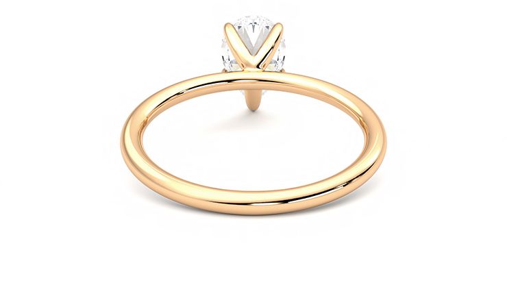 Taylor & Hart Demure Pear Engagement Ring 360 degree image 15
