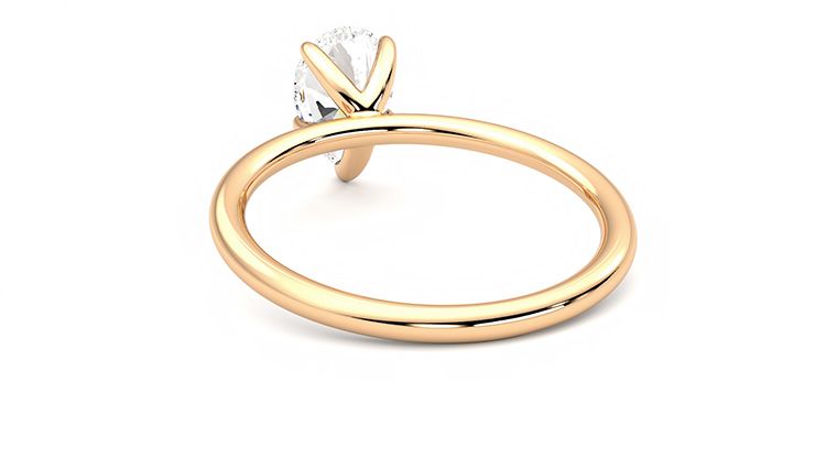 Taylor & Hart Demure Pear Engagement Ring 360 degree image 16