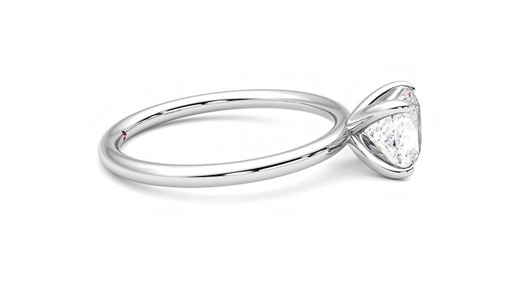 Taylor & Hart Demure Cushion Engagement Ring 360 degree image 9