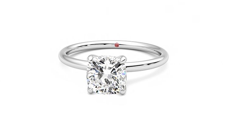 Taylor & Hart Demure Cushion Engagement Ring 360 degree image 28